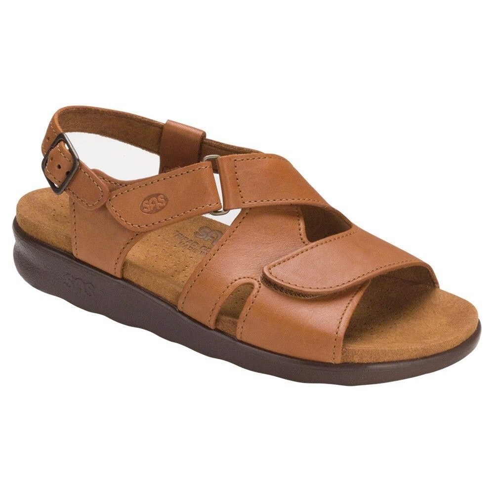 SAS Women's Shoes Huggy Sandal Caramel 7 FREE SHIPPING New In Box